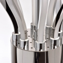 Lampa wisząca z ramionami LED w górę, chromowana RegenBogen Megapolis 661015508