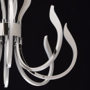 Lampa wisząca z ramionami LED w górę, chromowana RegenBogen Megapolis 661015508