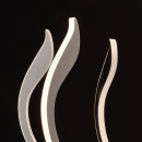 Lampa wisząca z ramionami LED w górę, chromowana RegenBogen Megapolis 661015508