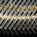 Lampa wisząca ze szklanych prętów, stalowa taśma, Adelard MW-LIGHT Crystal 642013701