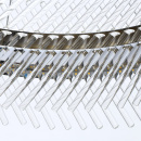 Lampa wisząca ze szklanych prętów, stalowa taśma, Adelard MW-LIGHT Crystal 642013701