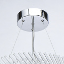 Lampa wisząca ze szklanych prętów, stalowa taśma, Adelard MW-LIGHT Crystal 642013701