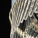 Lampa wisząca ze szklanych prętów, stalowa taśma, Adelard MW-LIGHT Crystal 642013701