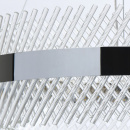 Lampa wisząca ze szklanych prętów, stalowa taśma, Adelard MW-LIGHT Crystal 642013701