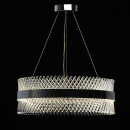 Lampa wisząca ze szklanych prętów, stalowa taśma, Adelard MW-LIGHT Crystal 642013701