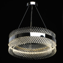 Lampa wisząca ze szklanych prętów, stalowa taśma, Adelard MW-LIGHT Crystal 642013701