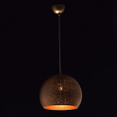 Lampa wisząca złota kula z dziurkami Neuwied RegenBogen 682011801