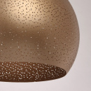 Lampa wisząca złota kula z dziurkami Neuwied RegenBogen 682011801
