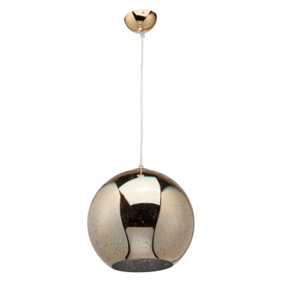 Lampa wisząca, złota kula z efektem 3D MW-LIGHT Megapolis 663011501a