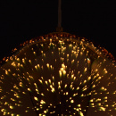 Lampa wisząca, złota kula z efektem 3D MW-LIGHT Megapolis 663011501a