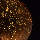 Lampa wisząca, złota kula z efektem 3D MW-LIGHT Megapolis 663011501a