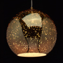 Lampa wisząca, złota kula z efektem 3D MW-LIGHT Megapolis 663011501a