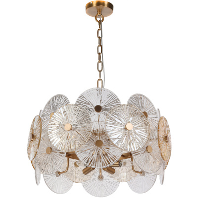 Lampa wisząca złota szklane koła Aster Mayton MOD007PL-08G