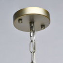 Lampa wisząca złota z kolorowymi kryształami Valencia CHIARO Classic 299012004