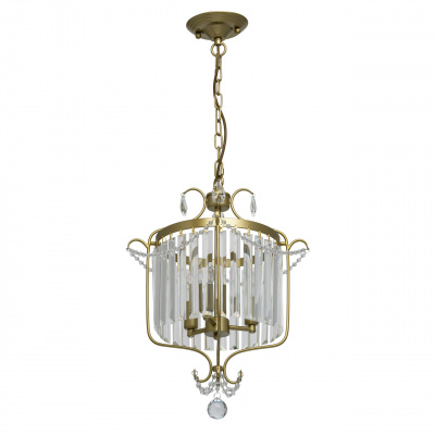 Lampa wisząca złote wykończenie i kryształy MW-LIGHT Crystal 373014403