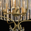 Lampa wisząca złote wykończenie i kryształy MW-LIGHT Crystal 373014403