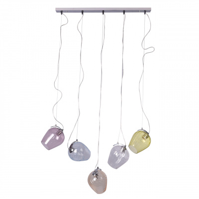 Lampa wiszące, szklane, kolorowe klosze RegenBogen Megapolis 606011105