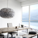 Lampa z gęsich piór Eos XL UMAGE jasnoszara 02086