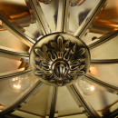 Lampa zewnętrzna, mosiężna, sufitowa Corso CHIARO Street 802011306