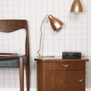 Lampka biurkowa Barefoot Leitmotiv miedziana LM961