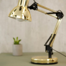 Lampka biurkowa Hobby Leitmotiv złota LM1102