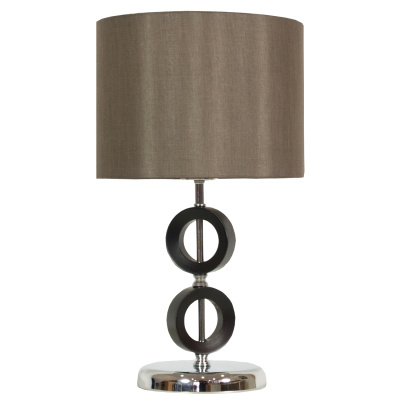 Lampka gabinetowa brązowy abażur Anello Candellux 41-01160