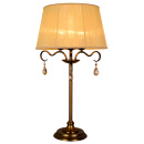 Lampka gabinetowa z beżowym abażurem Fiesta Candellux 41-15273