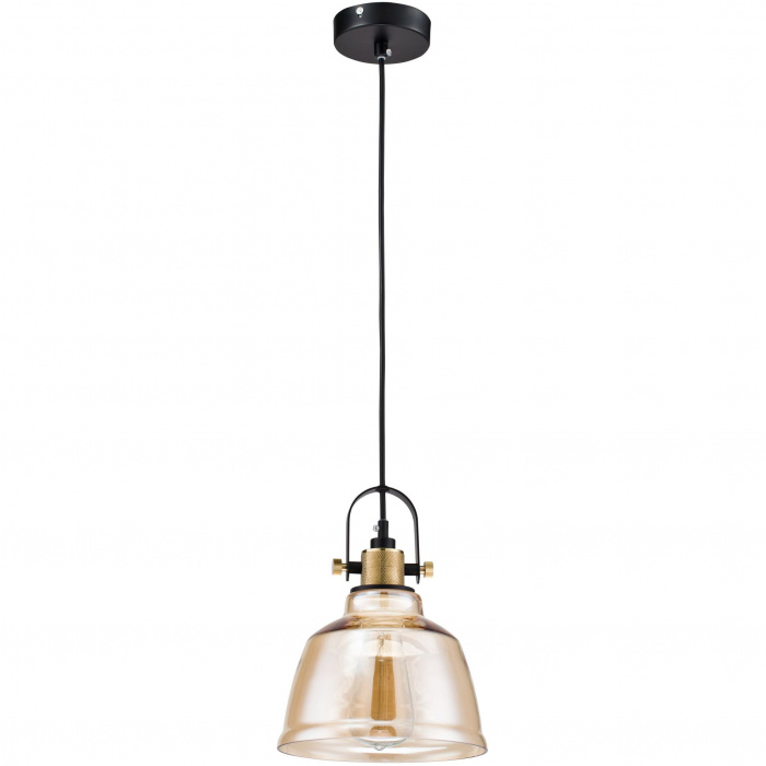 Lampka Loft wisząca do kuchni - bursztynowe szkło Irving Maytoni