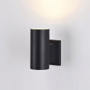 Lampka na budynek, czarny walec Bowery Maytoni Outdoor O574WL-01B