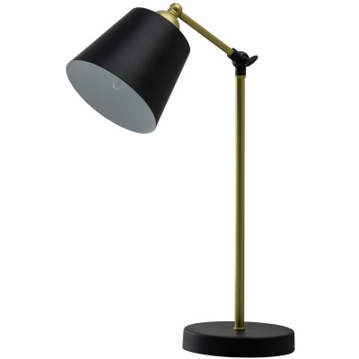 Lampka stołowa czarno-złota RegenBogen Megapolis 691031601