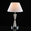 Lampka stołowa imitacja marmuru, chrom, biały klosz Vitalina MW-LIGHT Elegance 448034501