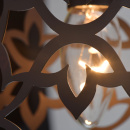 Lampka sufitowa ażurowa w kolorze ciemnobrązowym MW-LIGHT Country 249018101