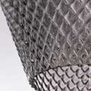 Lampka wisząca, karbowany, gruby, czarny, szklany klosz Tommy Maytoni P046PL-01B