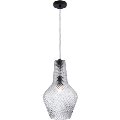 Lampka wisząca, karbowany, gruby, szklany klosz Tommy Maytoni P044PL-01B