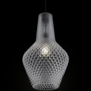 Lampka wisząca, karbowany, gruby, szklany klosz Tommy Maytoni P044PL-01B