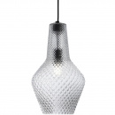 Lampka wisząca, karbowany, szklany klosz Tommy Maytoni P040PL-01B
