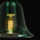 Lampka wisząca kielich z zielonego szkła MW-LIGHT Megapolis 720010301