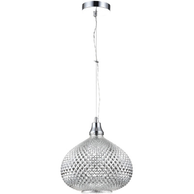 Lampka wisząca, szklany klosz o pięknej teksturze Moreno Maytoni Modern P019-PL-01-N