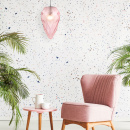 Lampka wisząca, szklany, różowy klosz Globo Maytoni Modern P052PL-01PK