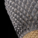 Lampka wisząca, teksturowany, srebrzysty, szklany klosz Tommy Maytoni Modern P054PL-01B