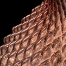 Lampka wisząca, teksturowany, szklany klosz Tommy Maytoni Modern P056PL-01B