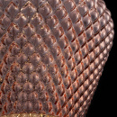 Lampka wisząca, teksturowany, szklany klosz Tommy Maytoni Modern P056PL-01B