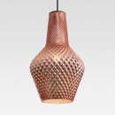 Lampka wisząca, teksturowany, szklany klosz Tommy Maytoni Modern P056PL-01B