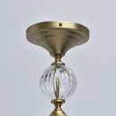 Lampka wisząca w kolorze mosiądzu z białym kloszem Odelia CHIARO Classic 619011203