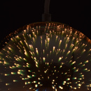 Lampka wisząca w kształcie kuli z efektem 3D chromowana MW-LIGHT Megapolis 663011001