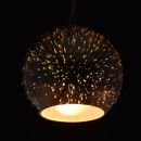 Lampka wisząca w kształcie kuli z efektem 3D chromowana MW-LIGHT Megapolis 663011001