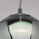 Lampka wisząca w kształcie kuli z efektem 3D chromowana MW-LIGHT Megapolis 663011001
