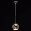 Lampka wisząca w kształcie kuli z efektem 3D chromowana MW-LIGHT Megapolis 663011001