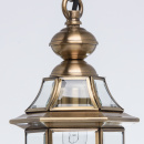 Lampka wisząca w stylu antycznym z mosiądzu i szkła CHIARO Street 802010101