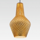 Lampka wisząca, złoty, teksturowany, szklany klosz Tommy Maytoni Modern P055PL-01B